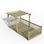 Forest Garden Grey Pergola & decking kit, x4 Post x4 Balustrade (H) 2.5m x (W) 5.2m - Canopy included
