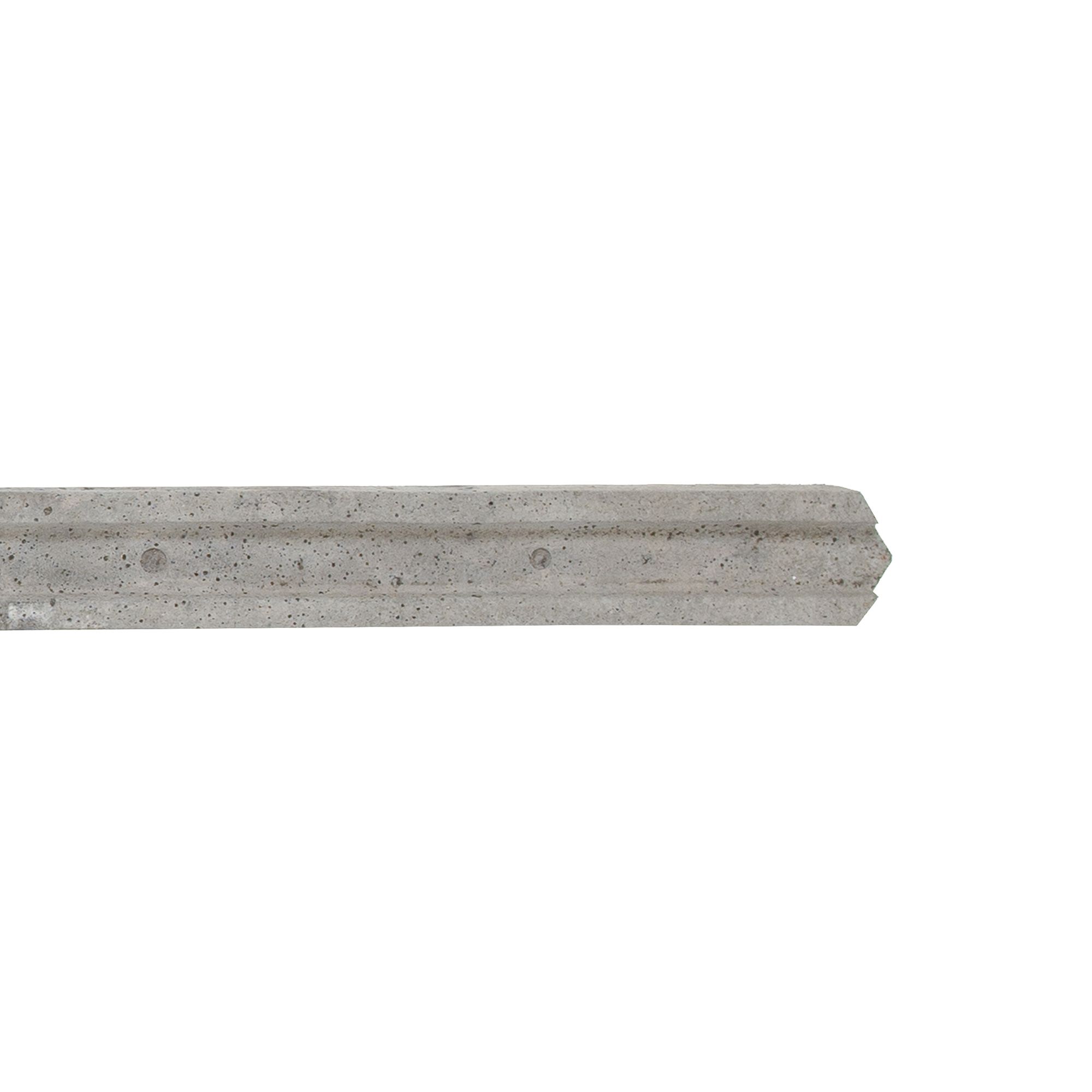 Forest Garden Grey Slotted Square Concrete Fence post (H)2.36m (W)84mm, Pack of 10