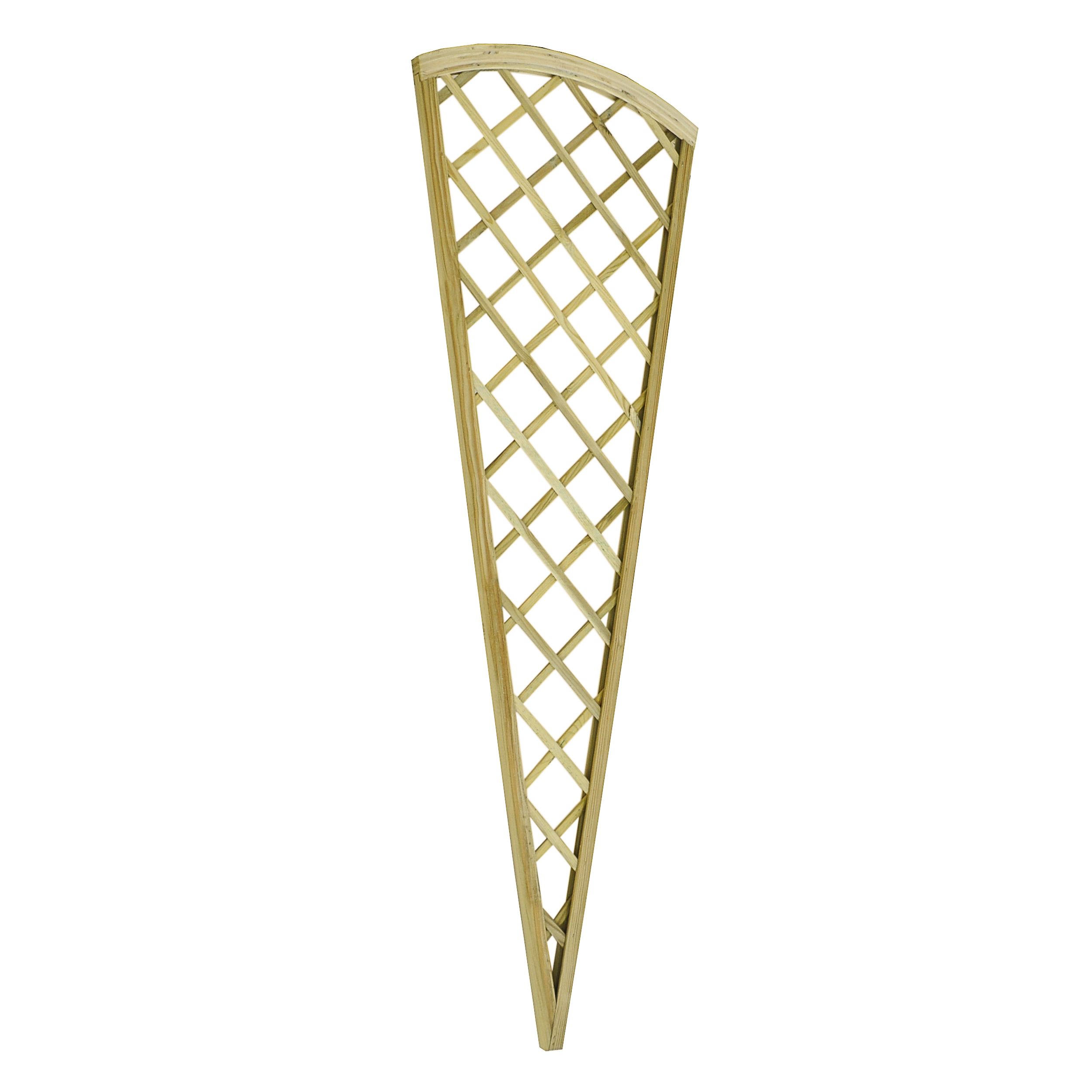 Forest Garden Hidcote 6ft Diamond Fan Lattice Timber Trellis panel (W)61.4cm x (H)180cm