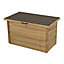 Forest Garden Loglap Wooden 3x2 Lift up sloping Garden storage box
