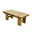 Forest Garden Low sleeper natural timber Wooden Table