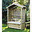 Forest Garden Lyon Lattice Arbour, (H)2000mm (W)1560mm (D)670mm - Assembly required