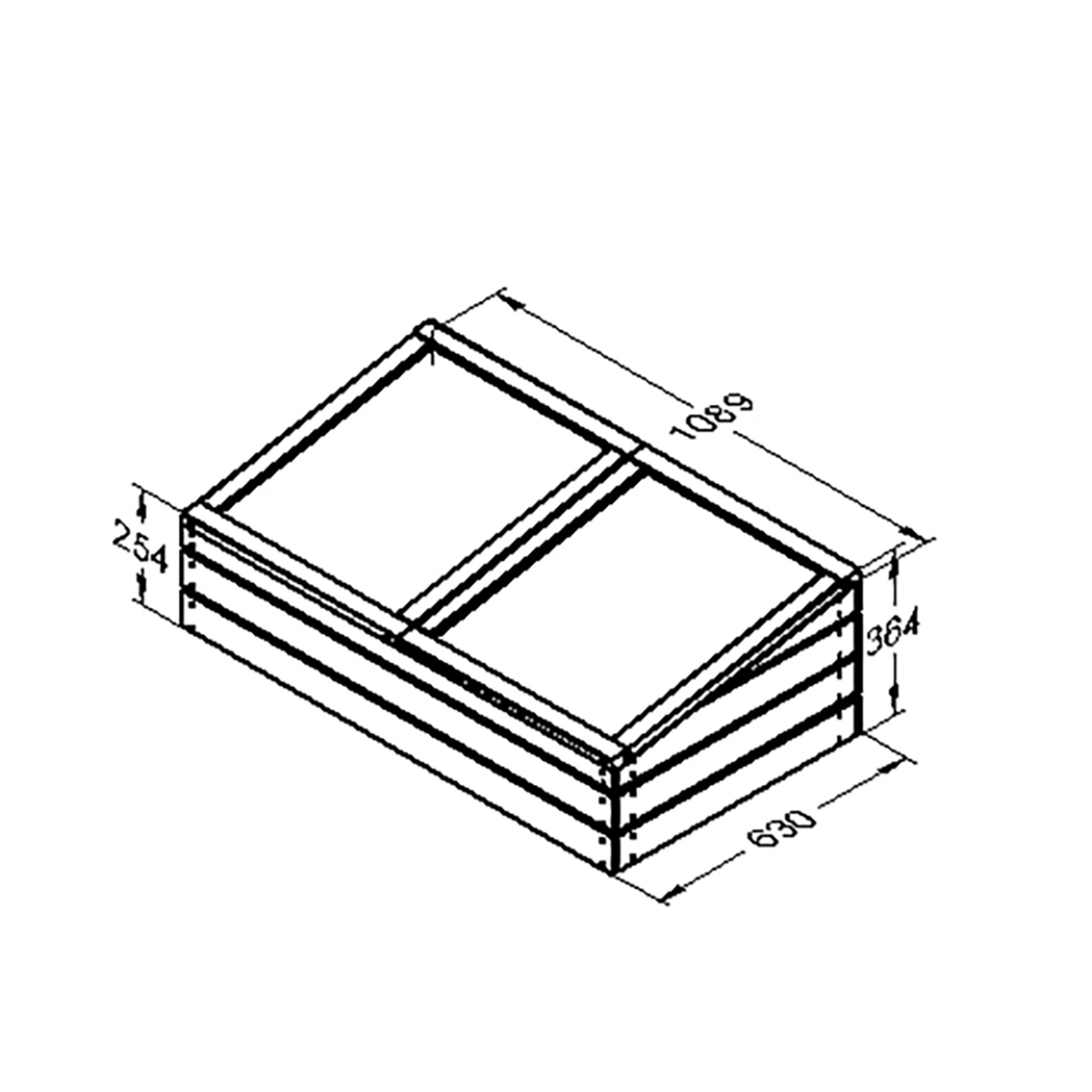 Forest Garden Mixed softwood Rectangular Raised bed kit