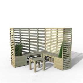 Forest Garden Option 3 Natural Modular Seating