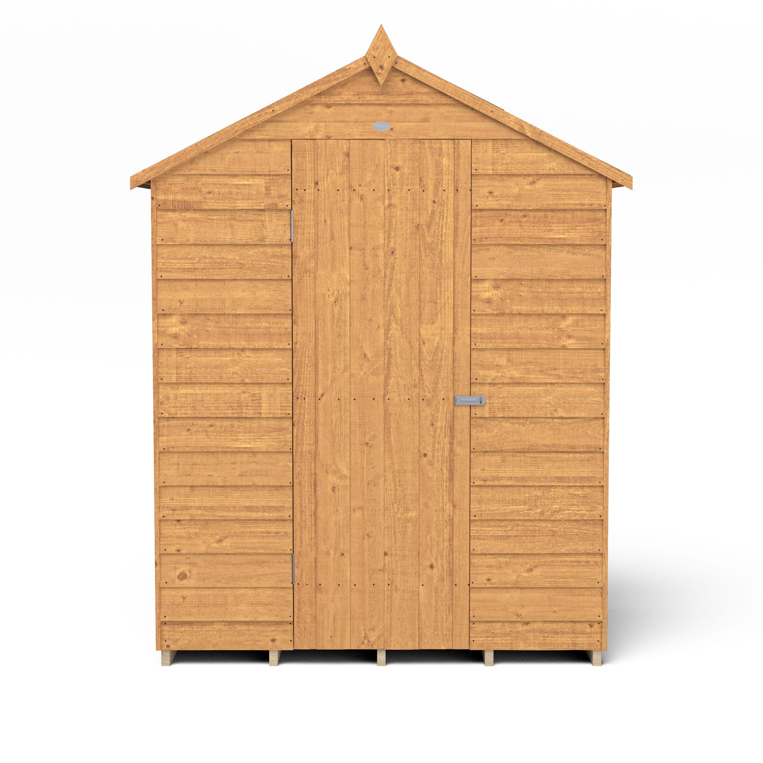 Forest Garden Overlap 5x3 ft Apex Wooden Dip treated Shed with floor (Base included) - Assembly service included