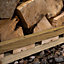 Forest Garden Overlap Timber 6x5 ft Apex Log store