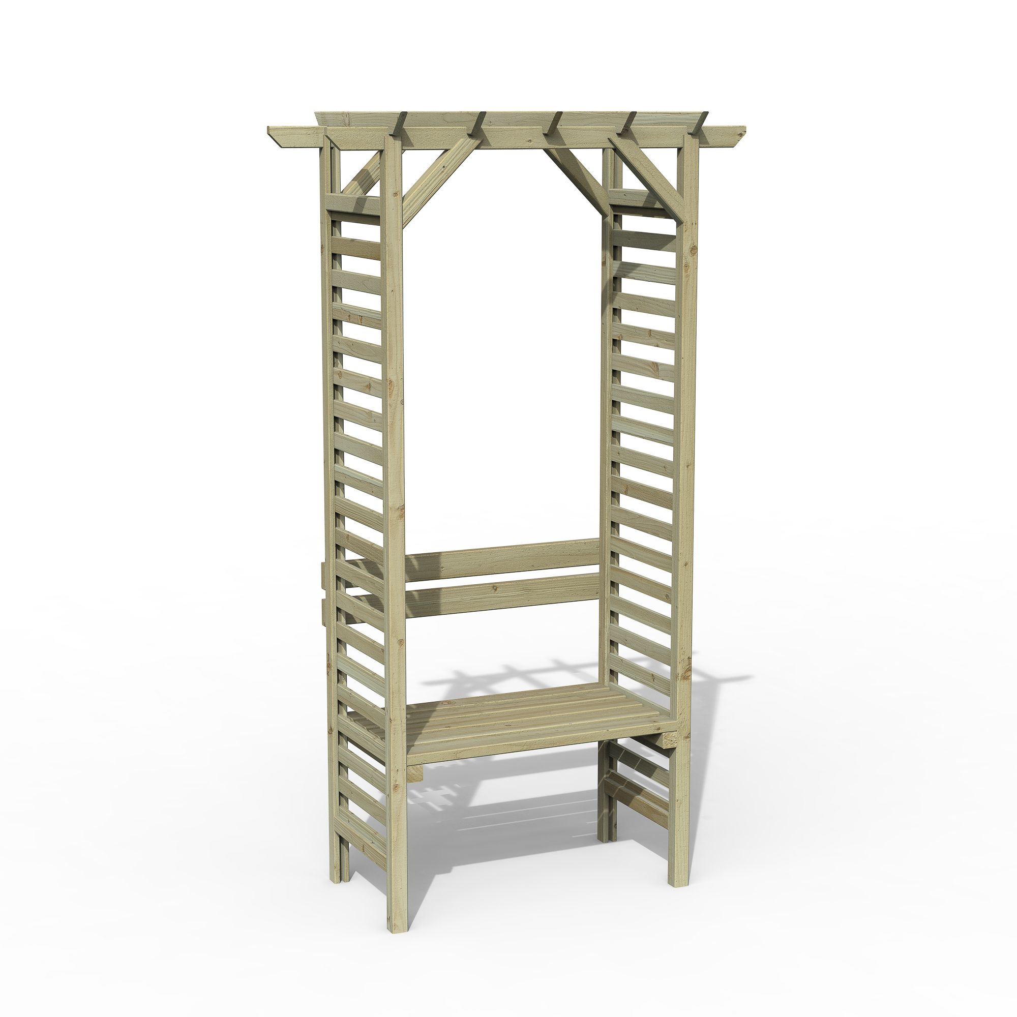 Forest Garden Palma Arbour, (H)2151mm (W)1200mm (D)620mm - Assembly required
