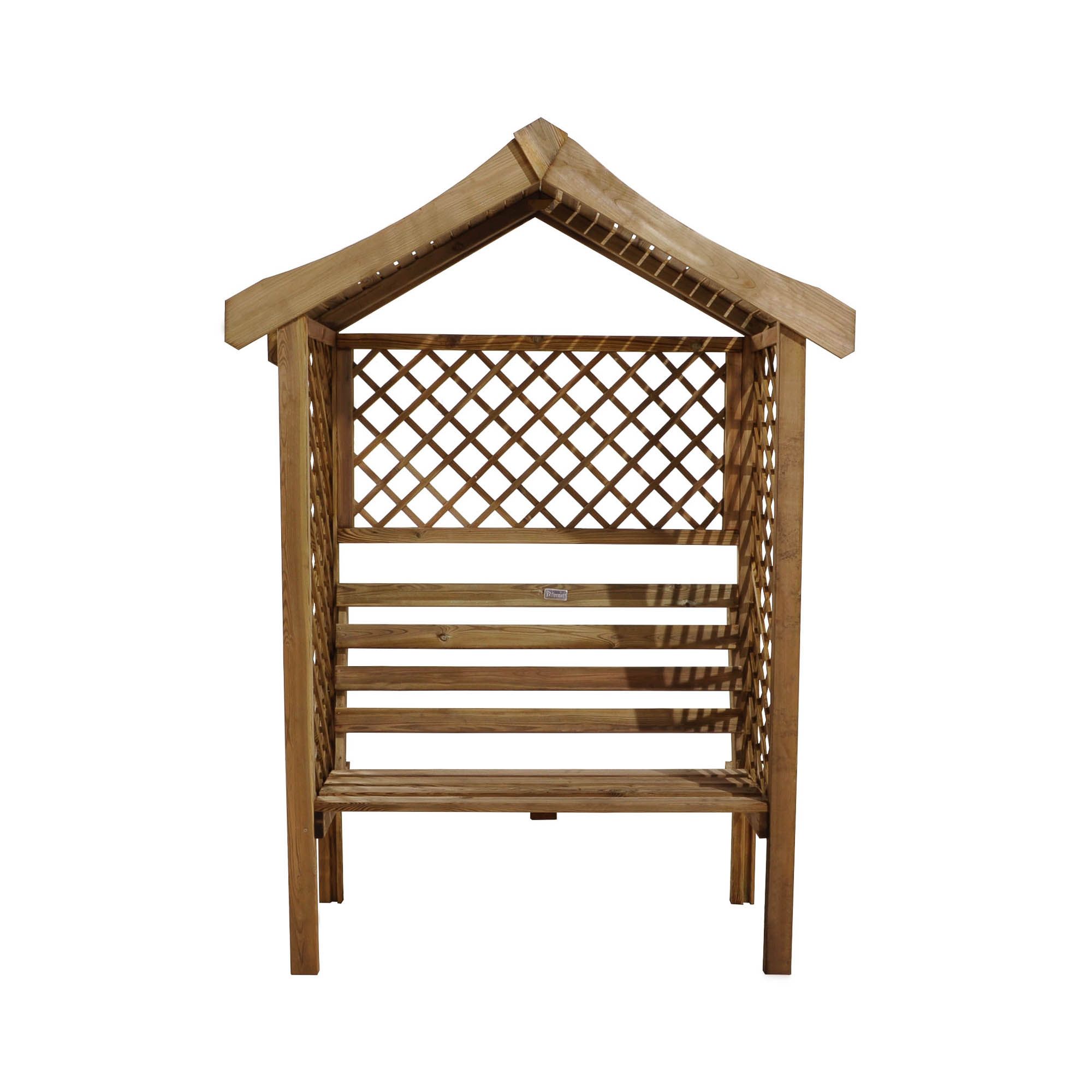 Forest Garden Parisienne Arbour, (H)2120mm (W)1540mm (D)660mm - Assembly required