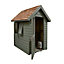 Forest Garden Retreat 6x4 ft Apex Green Wooden Shed with floor - Assembly service included