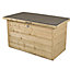 Forest Garden Shiplap Wooden 3x2 Lift up sloping Garden storage box
