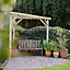 Forest Garden Slatted corner Pergola, (H)2130mm (W)1470mm