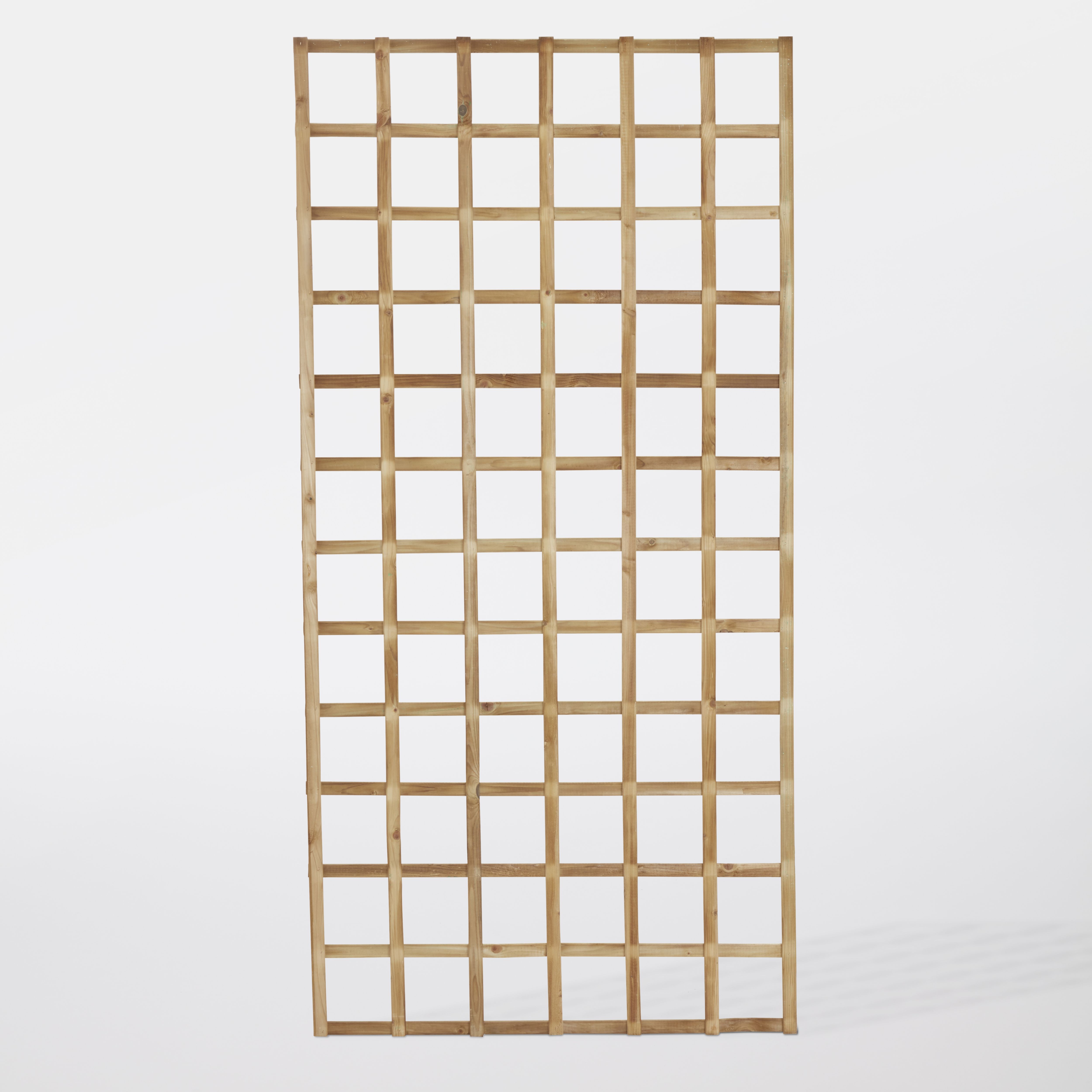 Forest Garden Square European softwood Trellis panel (W)90cm x (H)183cm