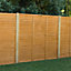 Forest Garden Straight edge Lap Dip treated 6ft Wooden Fence panel (W)1.83m (H)1.83m