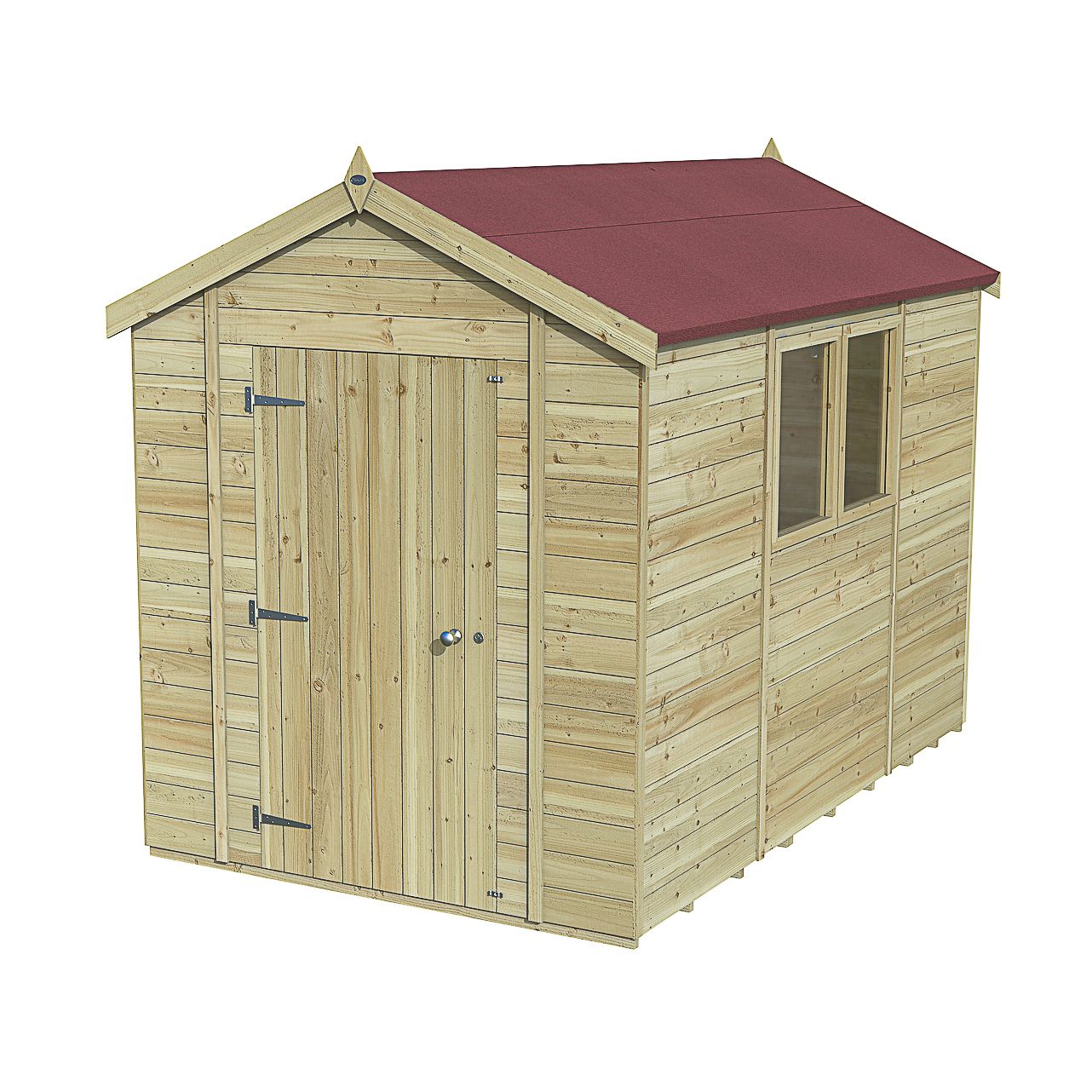 Forest Garden Timberdale 10x6 ft Apex Wooden Shed with floor