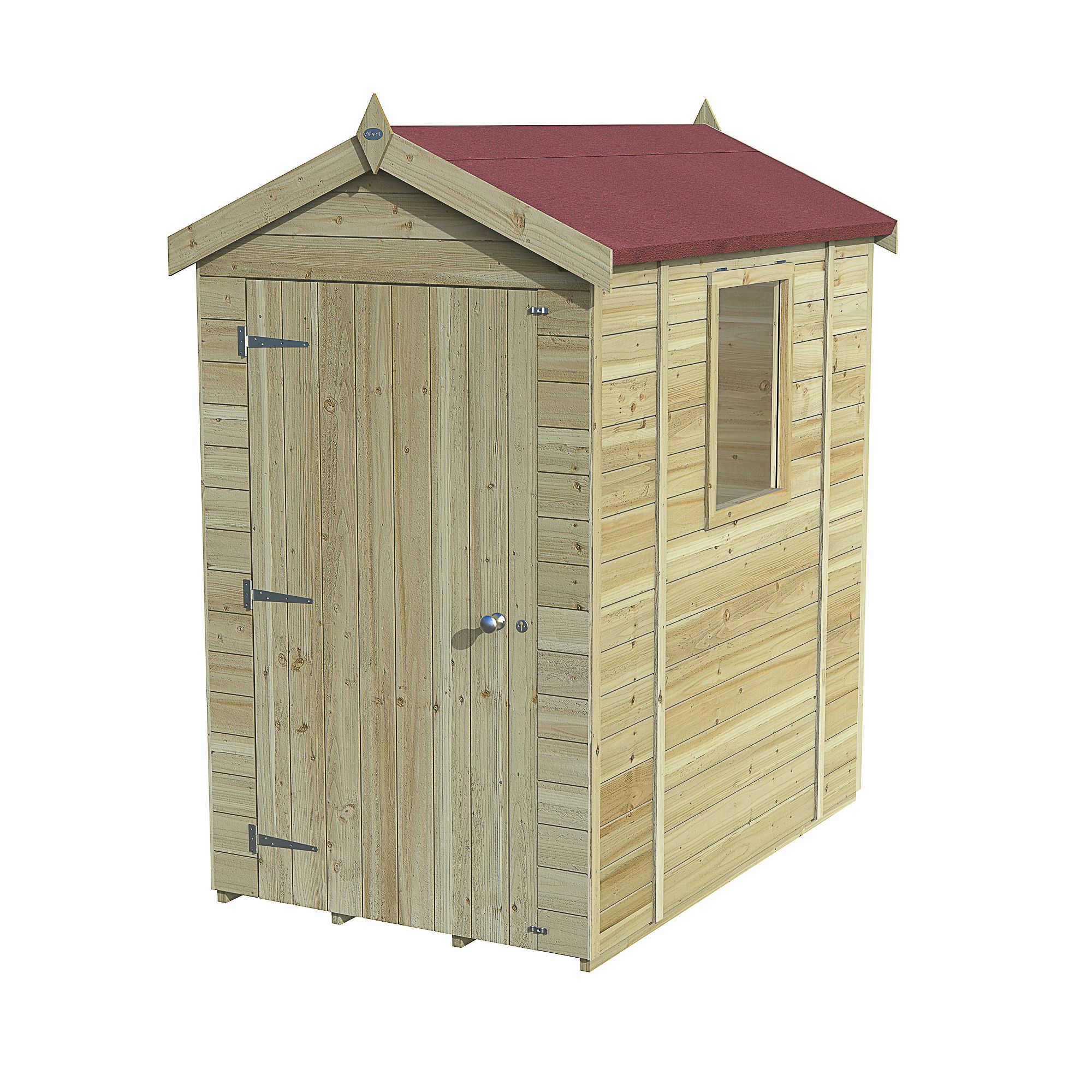 Forest Garden Timberdale 6x4 ft Apex Wooden Shed with floor