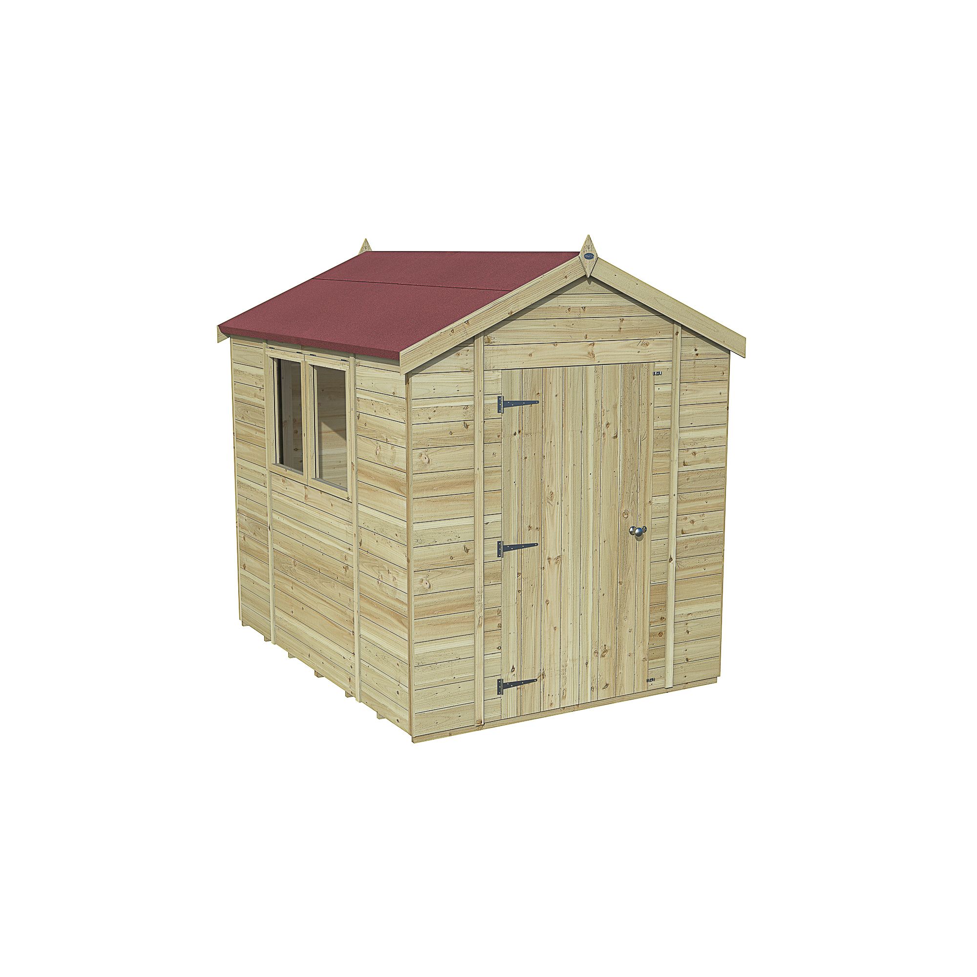Forest Garden Timberdale 8x6 ft Apex Wooden Shed with floor