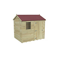 Forest Garden Timberdale 8x6 ft Reverse apex Wooden Shed with floor