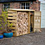 Forest Garden Tool Store Timber 6x2 ft Log store