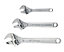 Forge Steel 3 piece Adjustable wrench set