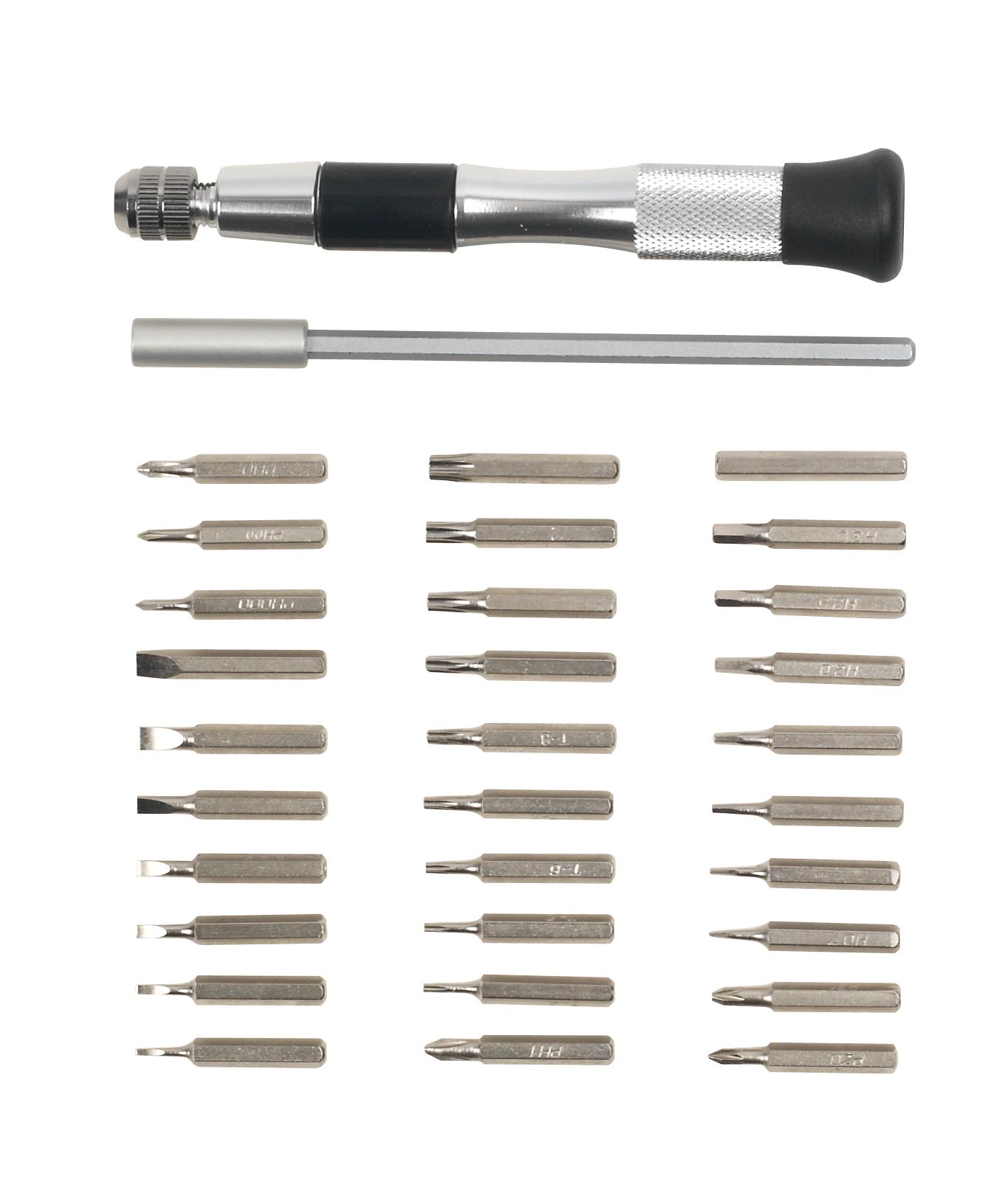 Forge Steel Mixed Screwdriver bits (L)370mm, 32 pieces