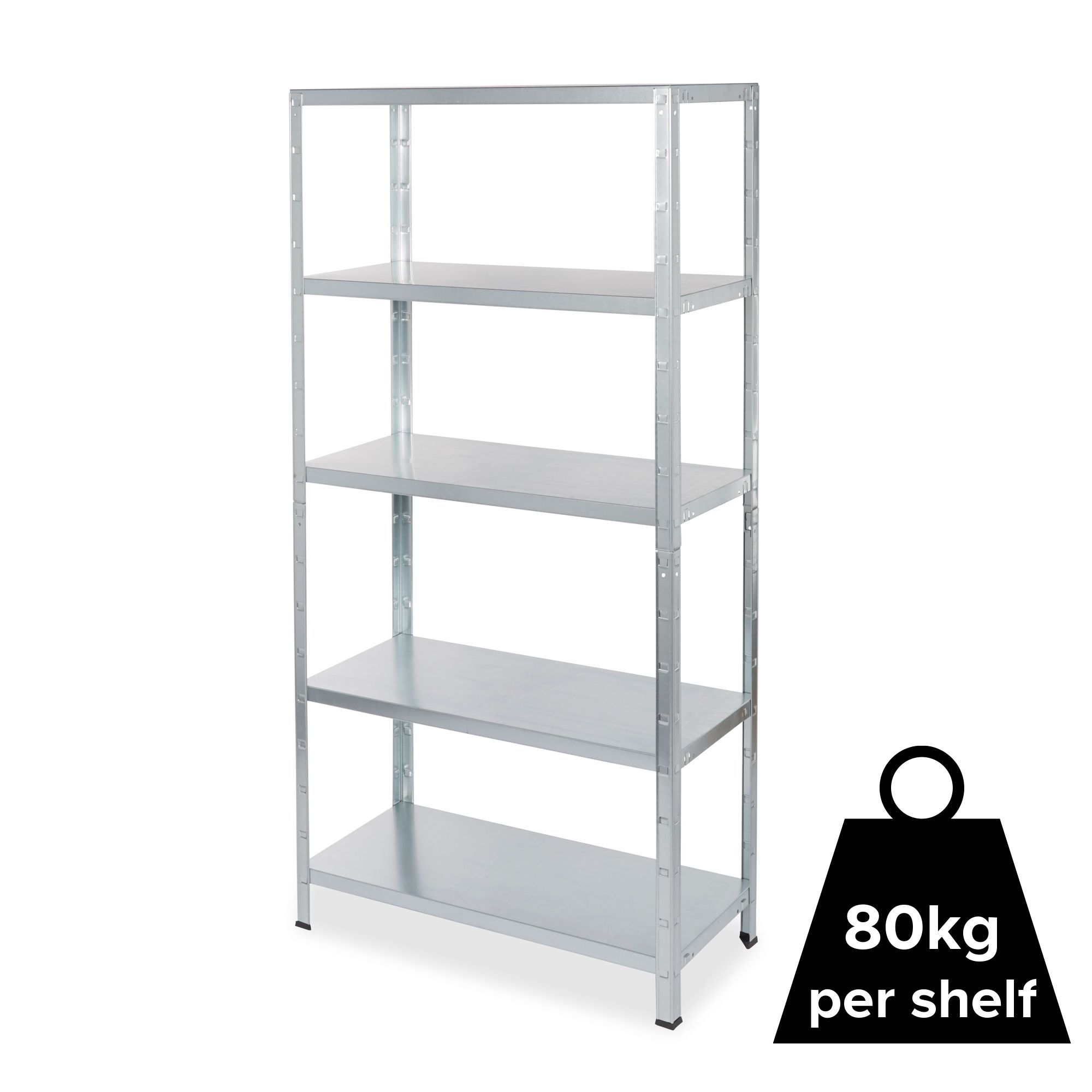 Form Axial 5 shelf Steel Shelving unit (H)1800mm (W)900mm (D)400mm