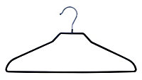 Form Black Metal Clothes hangers, Pack of 5
