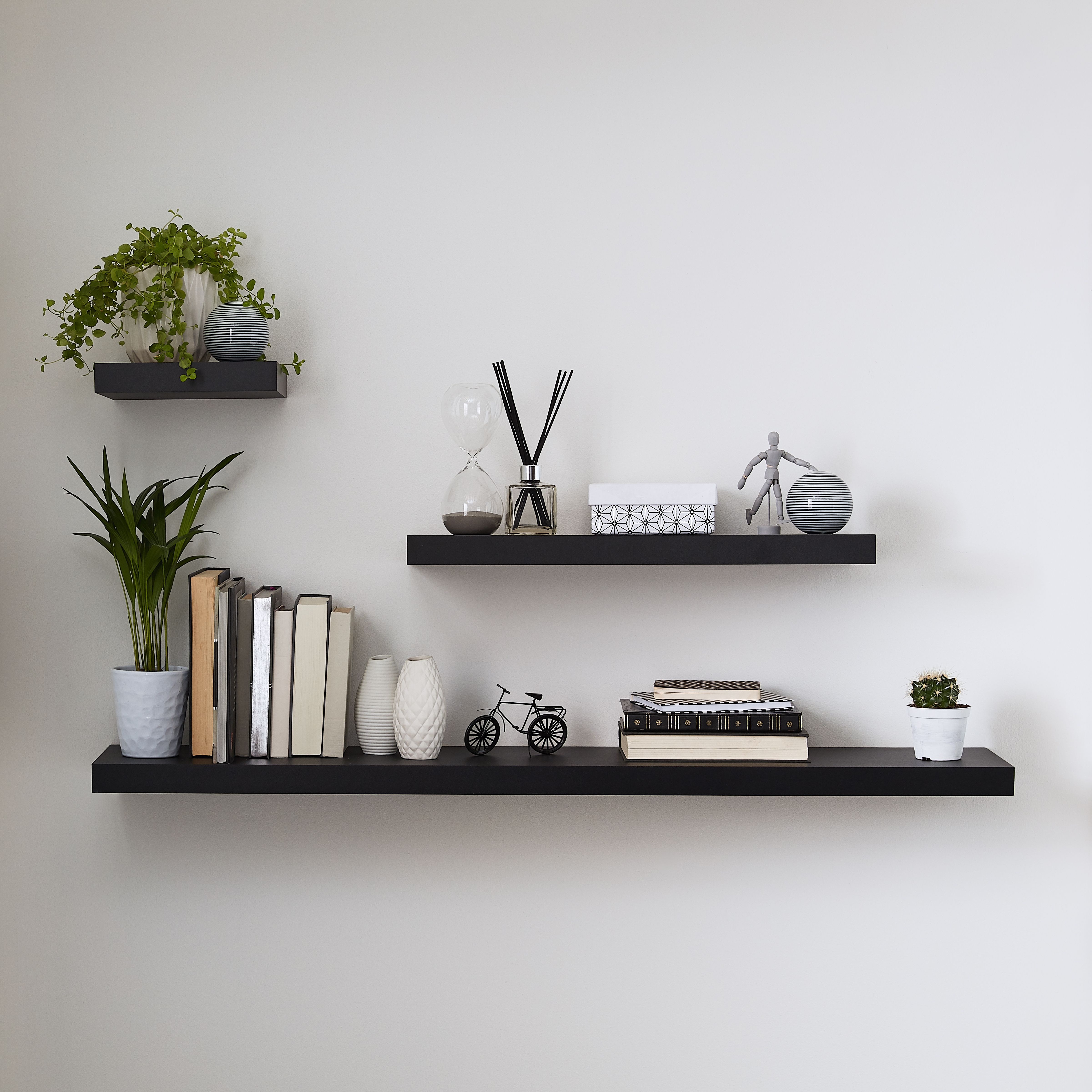 Wall Bookshelves 23,62 inches long - Set of 4