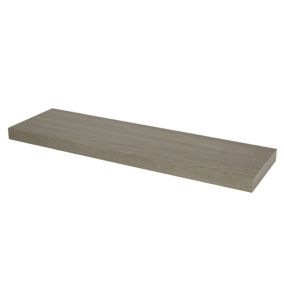 Form Cusko Grey oak effect Floating shelf (L)800mm (D)235mm