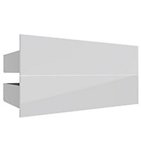 Form Darwin Modular Gloss white External Drawer (H)237mm (W)1000mm (D)566mm, Pack of 2