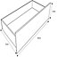 Form Darwin Modular Gloss white External Drawer (H)237mm (W)1000mm (D)566mm, Pack of 2