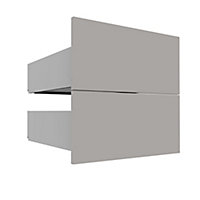 Form Darwin Modular Grey External Drawer (H)237mm (W)500mm (D)566mm, Pack of 2