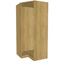 Form Darwin Modular Oak effect Corner cabinet (H)2356mm (W)998mm (D)662mm