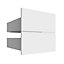 Form Darwin Modular White External Drawer (H)237mm (W)500mm (D)566mm, Pack of 2