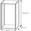 Form Darwin Modular White Tall Wardrobe cabinet (H)2356mm (W)500mm (D)566mm