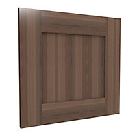 Form Darwin Walnut effect Chipboard & MDF Cabinet door (H)348mm (W)497mm
