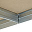 Form Exa 4 shelf Medium-density fibreboard (MDF) & steel Shelving unit (H)1800mm (W)1500mm