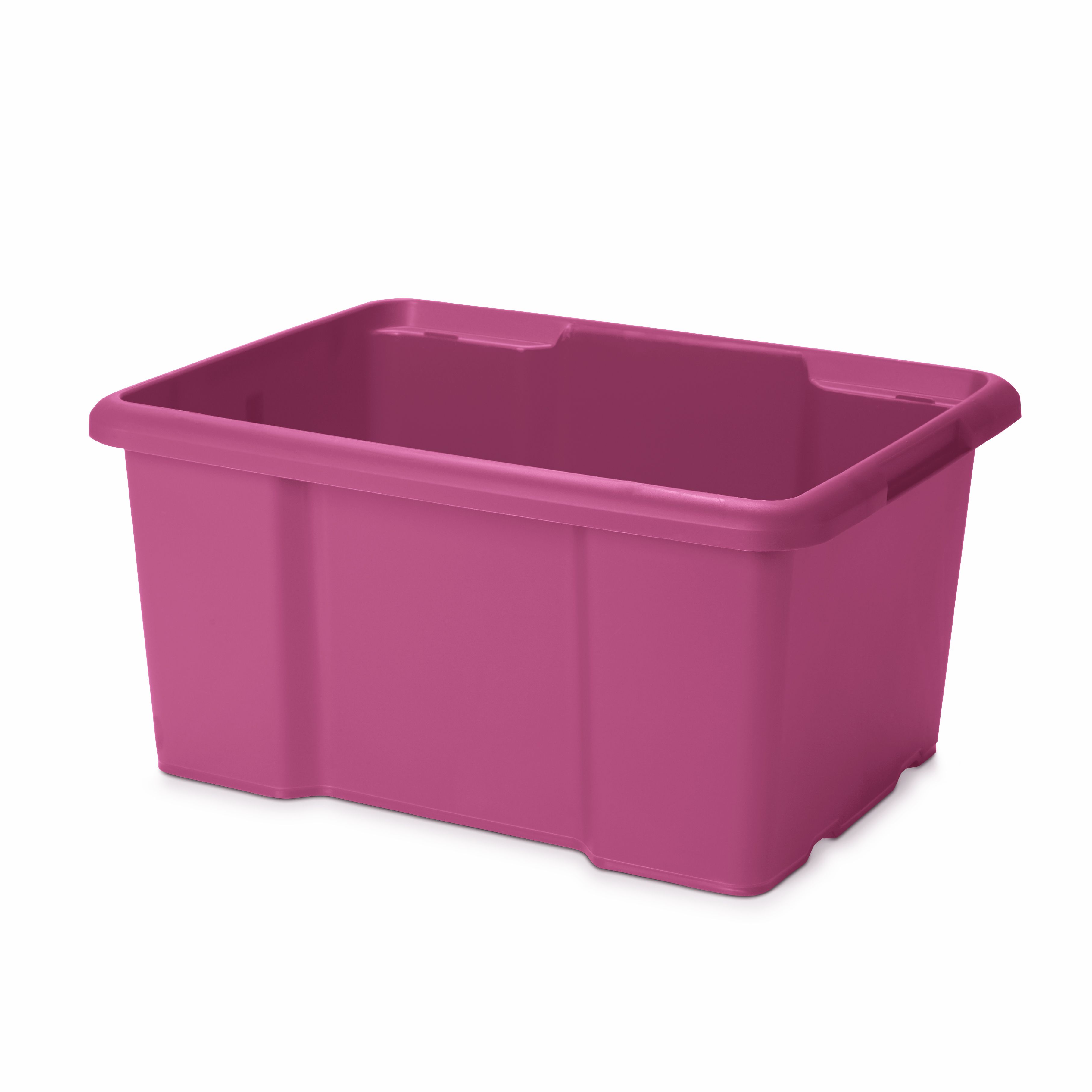 Form Fitty Pink 26L Plastic Stackable Storage box Tradepoint