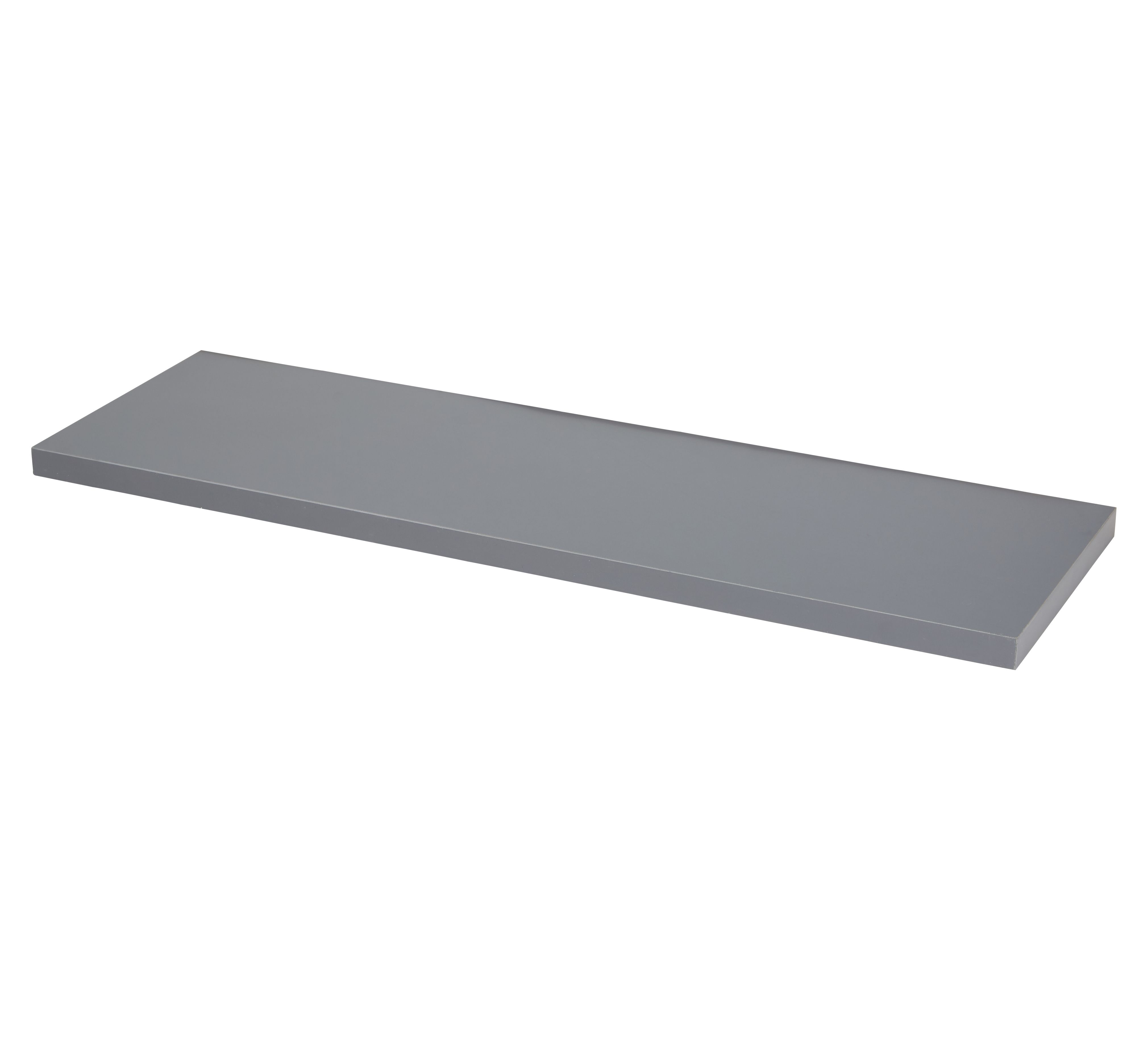 Form Grey MDF Shelf board (W)600mm (D)190mm Tradepoint