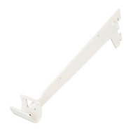 Form Hang White Steel Single slot bracket (H)90mm (D)270mm