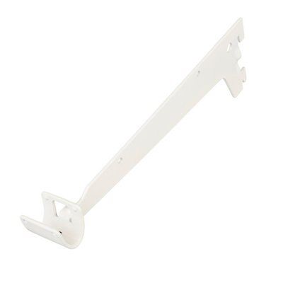 Form Hang White Steel Single slot bracket (H)90mm (D)270mm | Tradepoint