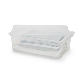Form Kaze Clear 29L Medium Plastic Stackable Storage box