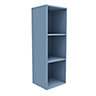 Form Konnect Blue Freestanding 3 shelf Cube Shelving unit, (H)1032mm (W)352mm