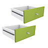 Form Konnect Lime Drawer (H)322mm (W)322mm (D)310mm, Pack of 2