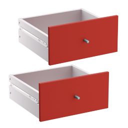 Form Konnect Red Drawer (H)322mm (W)322mm (D)310mm, Pack of 2