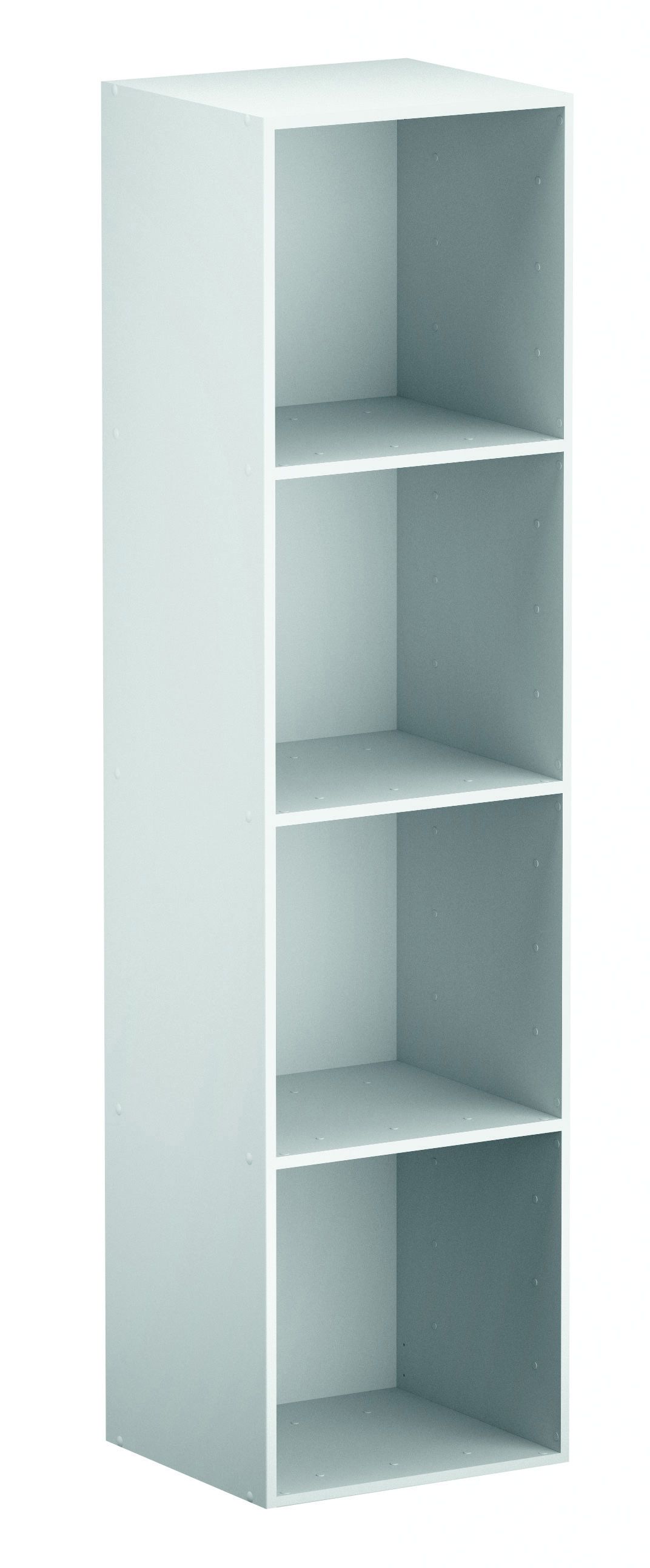 White cube shelf deals unit