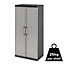 Form Links 4 shelf Polypropylene XL tall Utility Storage cabinet