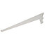 Form Lony White Steel Single slot bracket (H)120mm (L)616mm