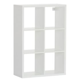 Form Mixxit Matt white Freestanding Cube Shelving unit, (H)1080mm (W)740mm