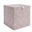 Form Mixxit Star Pink & white Storage basket (H)31cm (W)31cm