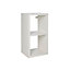 Form Mixxit White Freestanding 2 shelf Cube Shelving unit, (H)390mm (W)740mm